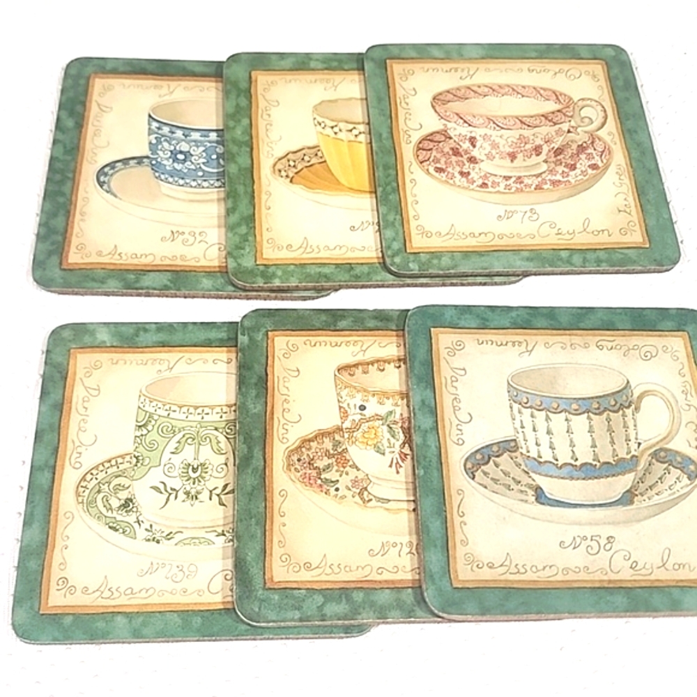 Willscombe Tea Coaster Set of Six. - Multicolor
